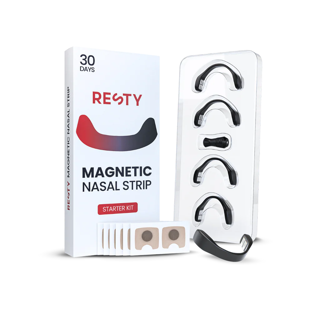 شرائط أنف مغناطيسية (30 قطعة) مضادة للشخير لتعزيز الأكسجين وتحسين جودة النوم - شرائط أنف مقاومة للعرق وآمنة على البشرة